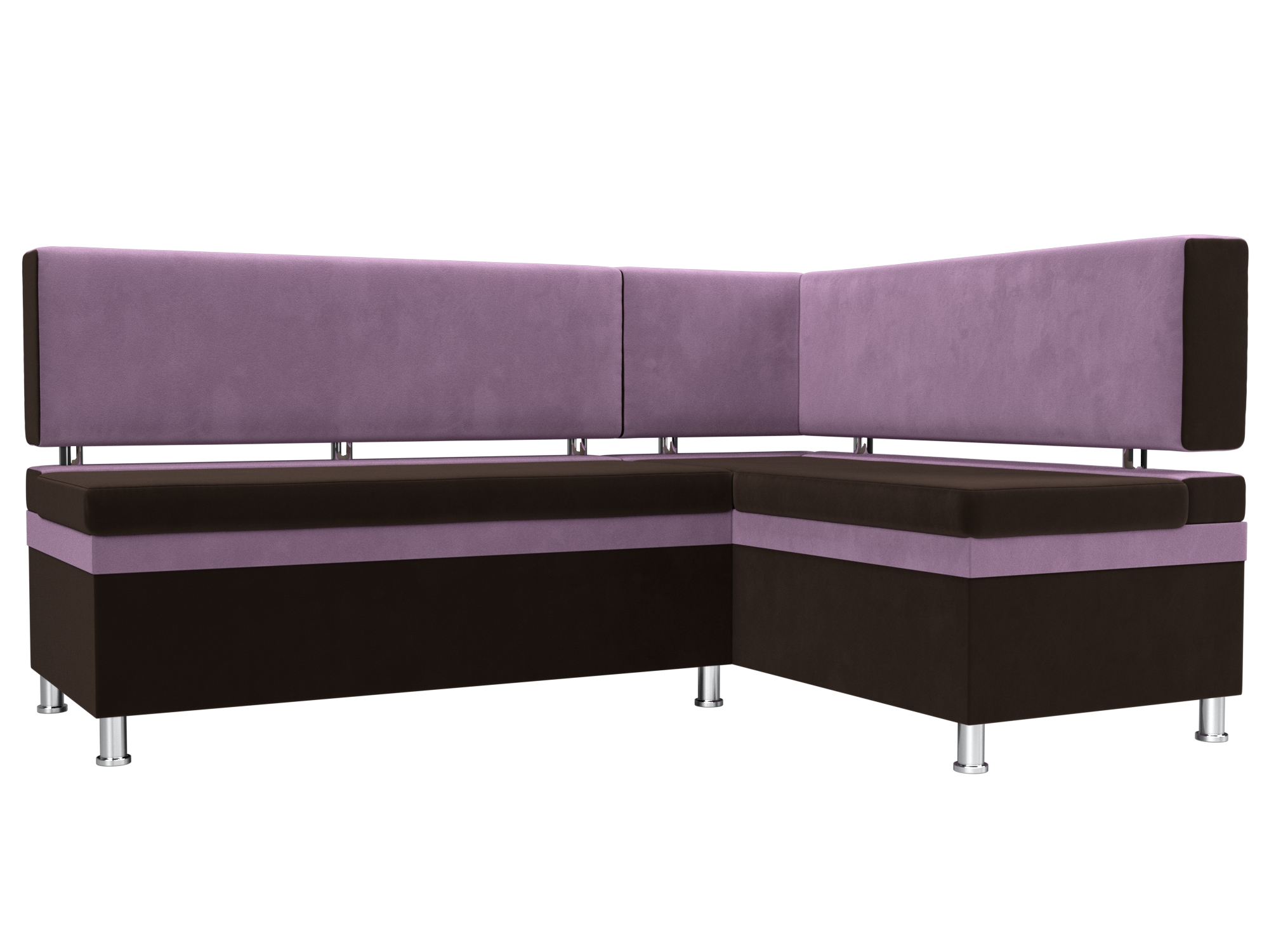 

Диван кухонный Лига Диванов Стайл 171x59x89, микровельвет, коричневый/сиреневый, Стайл