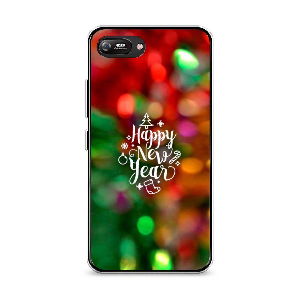 

Чехол на Itel A25 "Новый Год на елке", Зеленый;красный;желтый, 3200950-5