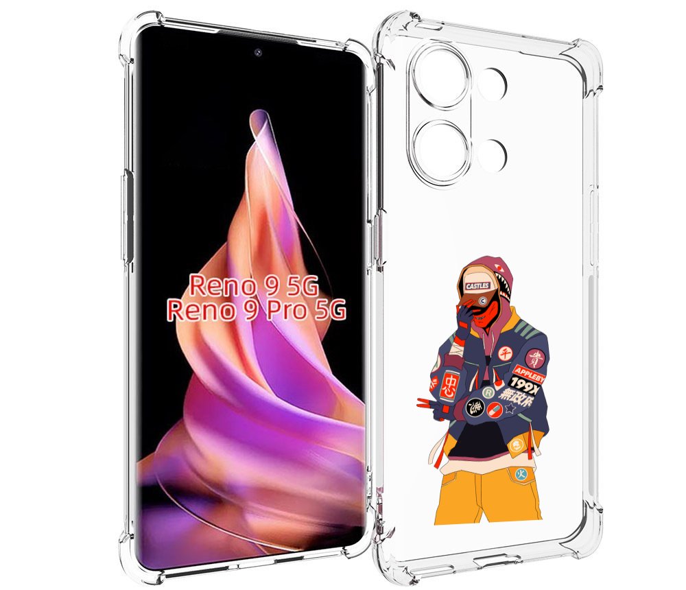 

Чехол MyPads модник для Oppo Reno 9/Reno 9 Pro, Прозрачный, Tocco
