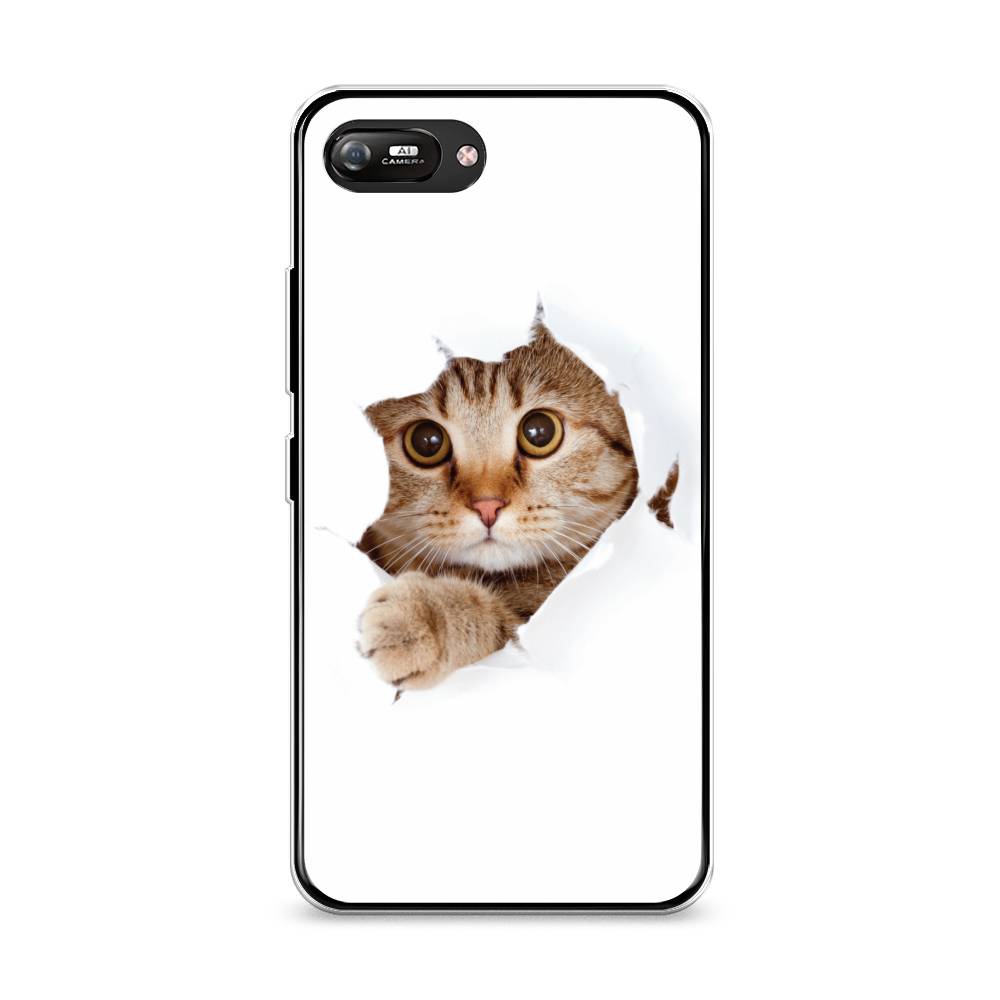 

Чехол на Itel A25 "Кот и бумага", Белый;коричневый, 3200950-1