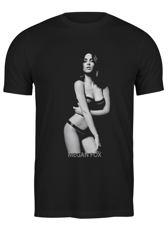 

Футболка мужская Printio Megan fox черная L, Черный, Megan fox