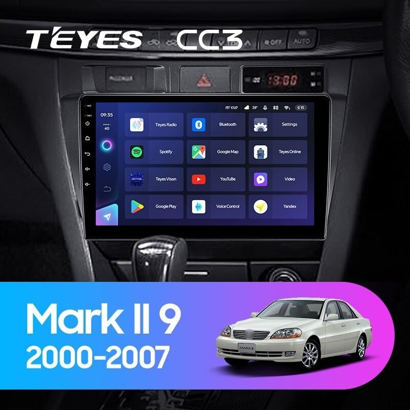 Штатная магнитола Teyes CC3L 4/32 Toyota Mark II 9 X100 (2000-2007)