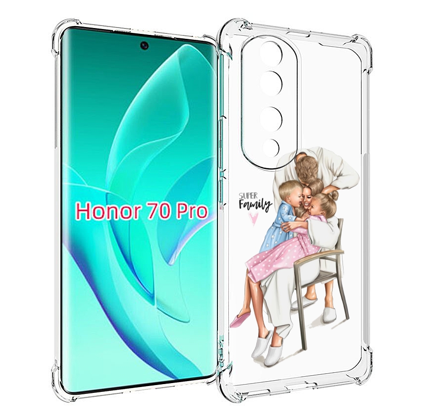 

Чехол MyPads Super-family для Honor 70 Pro / 70 Pro Plus, Прозрачный, Tocco