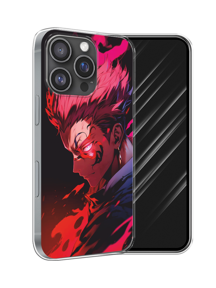 

Чехол Awog на Apple iPhone 16 Pro "Взгляд Сукуны", Розовый;красный;черный, 16250-1