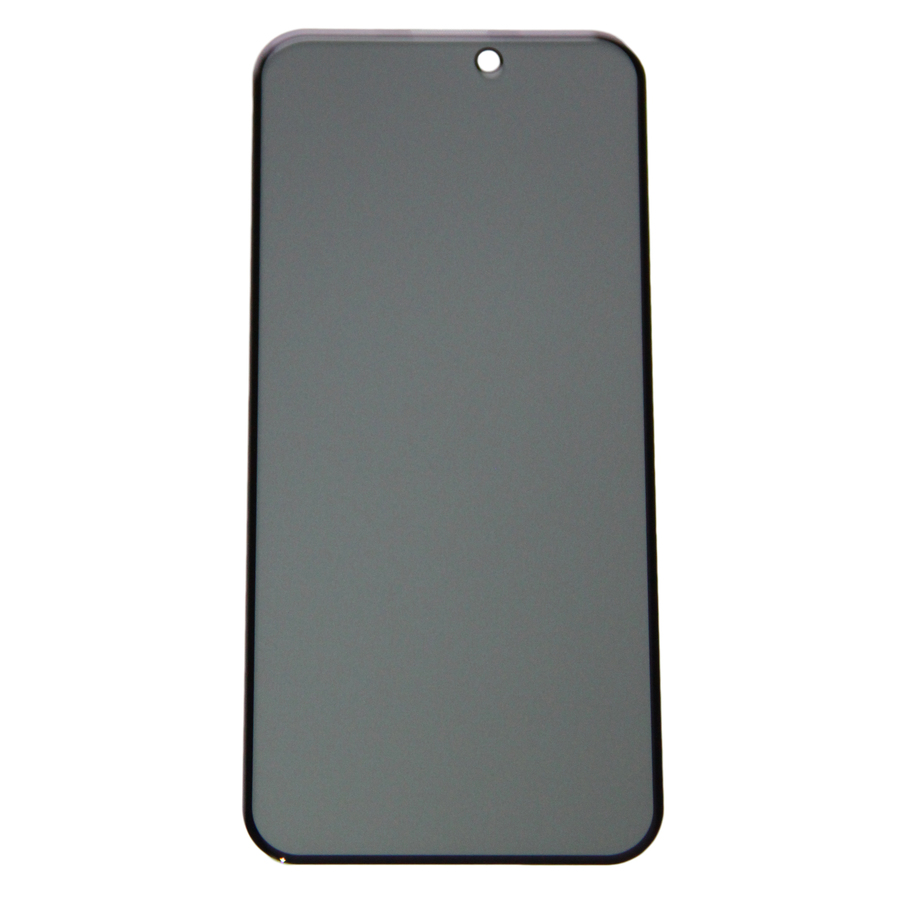 

Защитное стекло iPhone 15 Pro Max (закаленное, полное покрытие, антишпион) <черный>