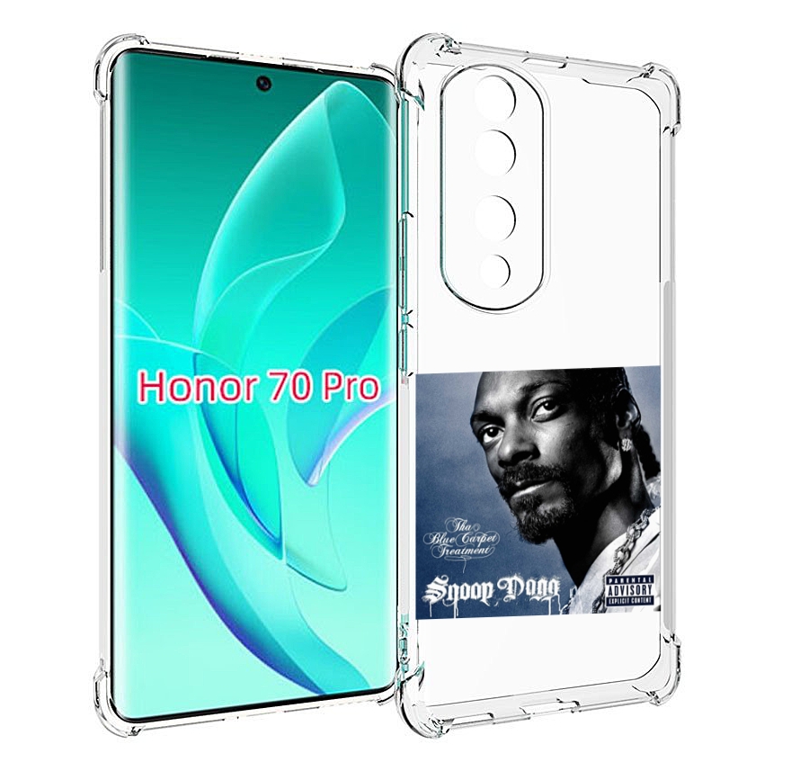

Чехол MyPads Snoop Dogg THA BLUE CARPET TREATMENT для Honor 70 Pro / 70 Pro Plus, Прозрачный, Tocco