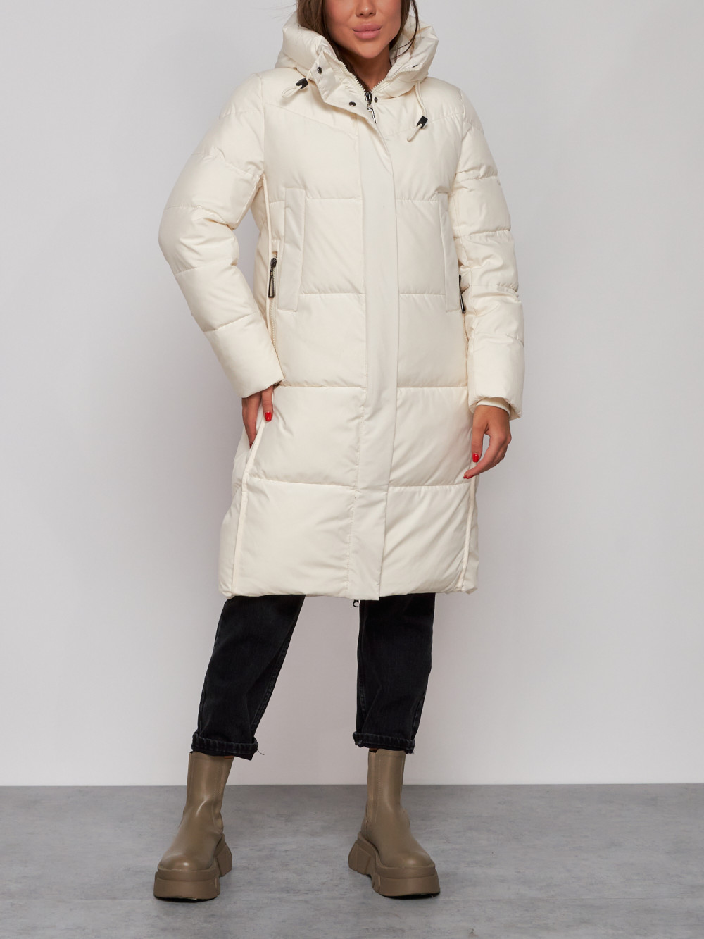 Пальто женское NoBrand AD52328 белое L