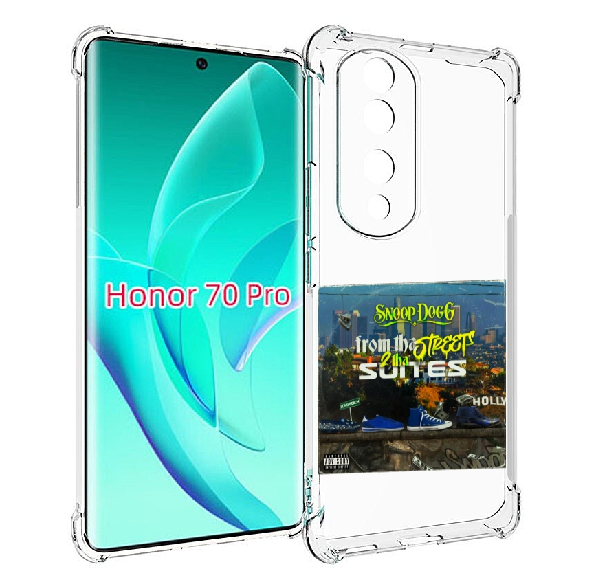 

Чехол MyPads Snoop Dogg FROM THE STREET 2 THA SUITES для Honor 70 Pro / 70 Pro Plus, Прозрачный, Tocco