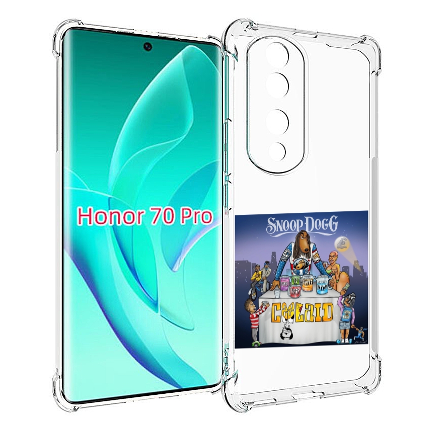 

Чехол MyPads Snoop Dogg COOLAID для Honor 70 Pro / 70 Pro Plus, Прозрачный, Tocco