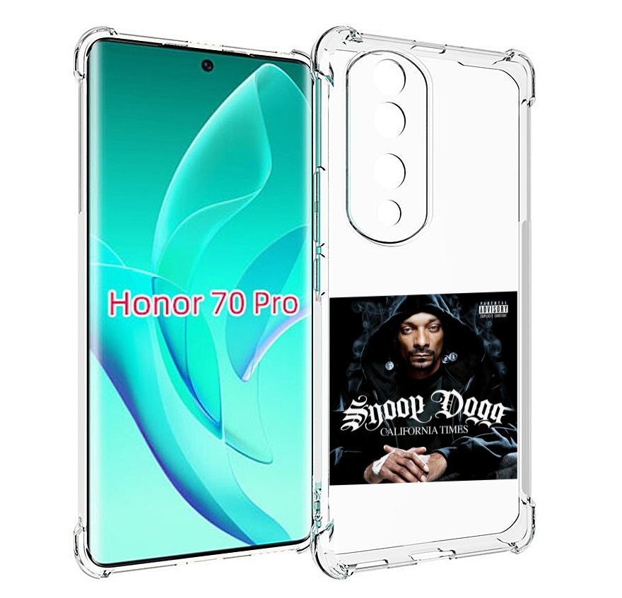 

Чехол MyPads Snoop Dogg CALIFORNIA TIMES для Honor 70 Pro / 70 Pro Plus, Прозрачный, Tocco