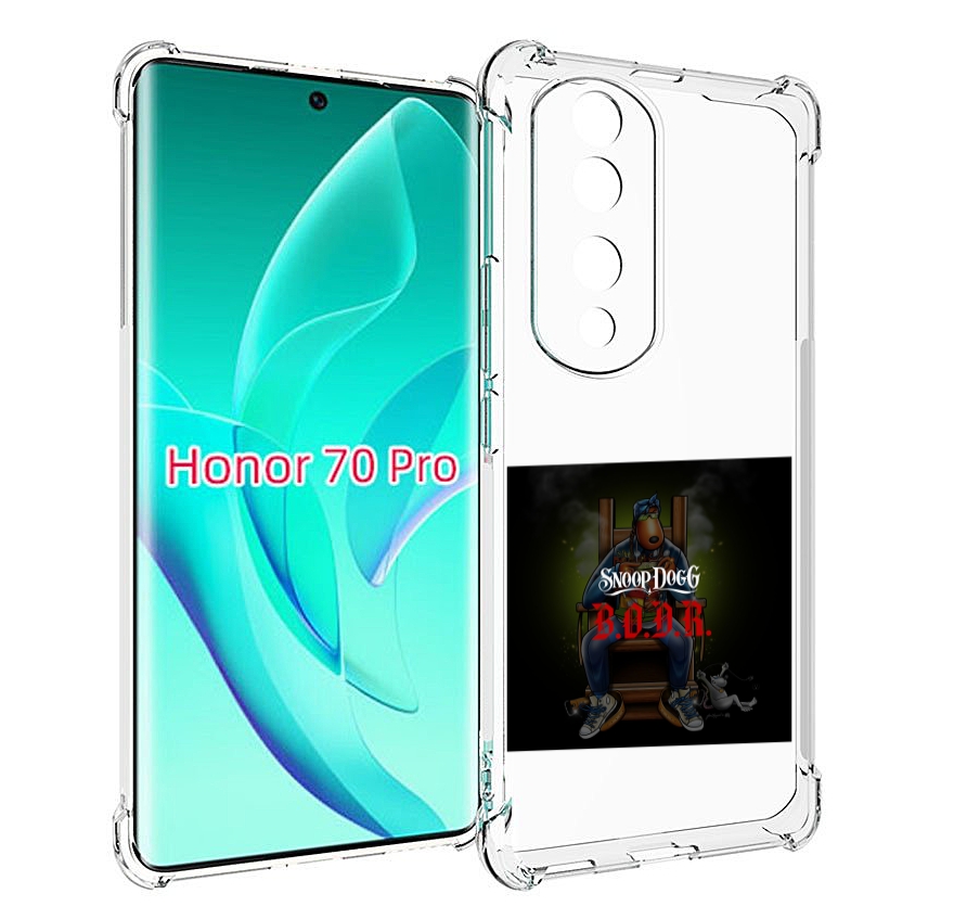 

Чехол MyPads Snoop Dogg B для Honor 70 Pro / 70 Pro Plus, Прозрачный, Tocco