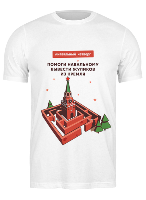 

Футболка мужская Вывести жуликов (день) Printio белая L, Вывести жуликов (день)
