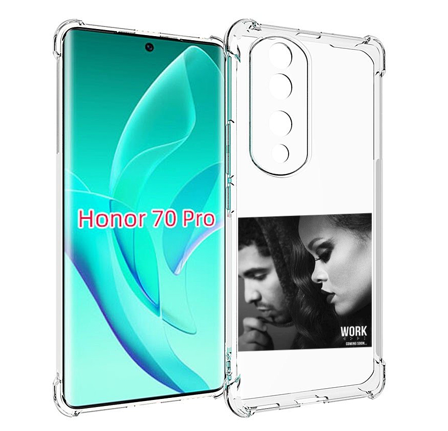 

Чехол MyPads Rihanna feat для Honor 70 Pro / 70 Pro Plus, Прозрачный, Tocco