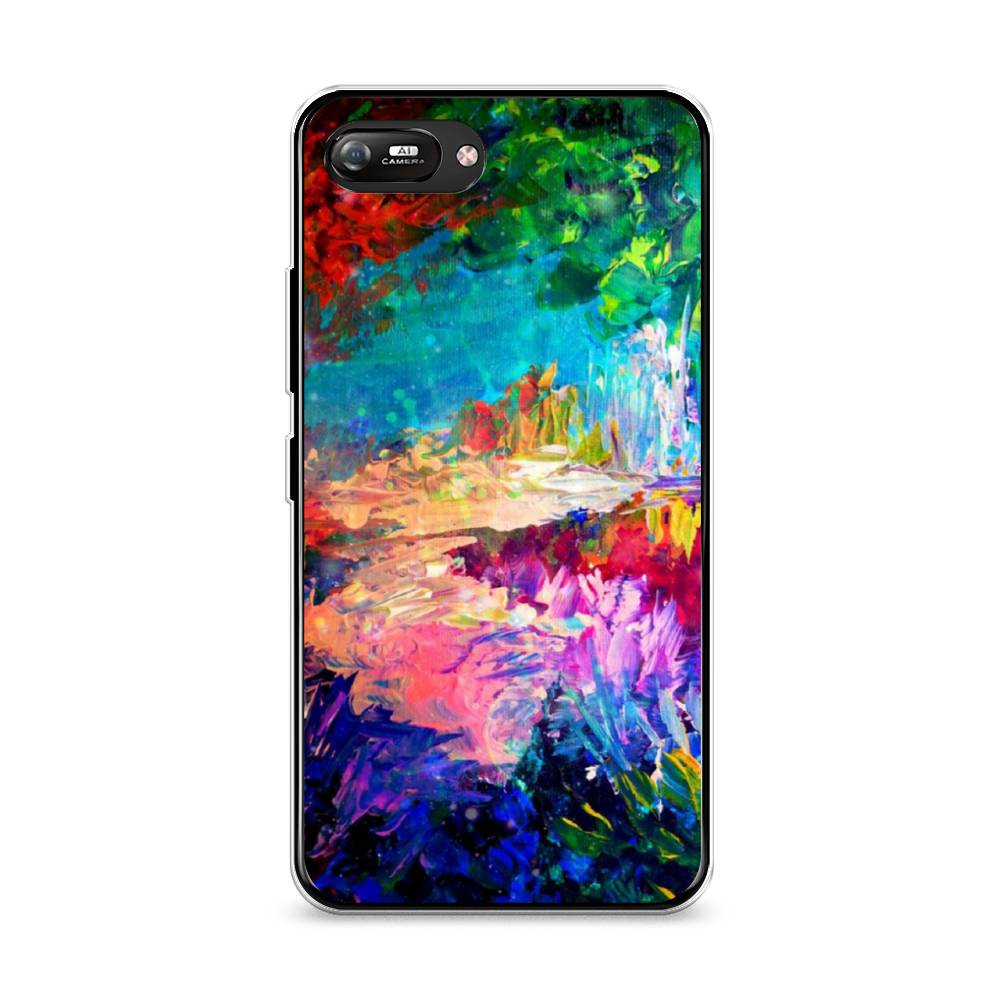 

Чехол на Itel A25 "Лес-гуашь", Синий;розовый;зеленый, 3200950-4