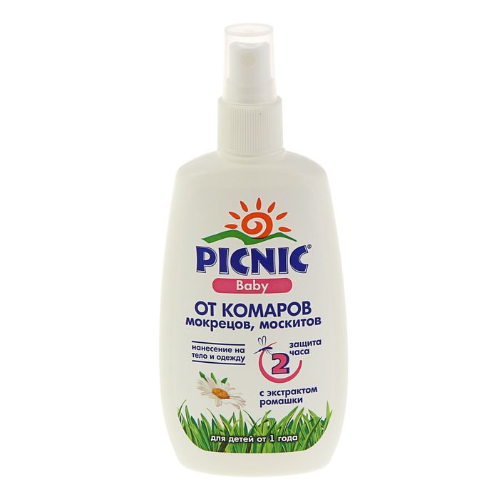 

Спрей от комаров Picnic Baby, 120 мл
