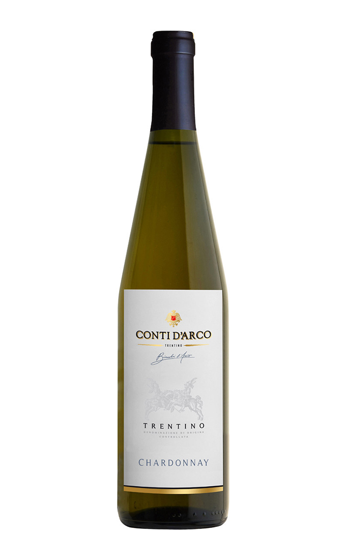 

Вино сухое белое Conti D'Arco Chardonnay 2019, Италия, 0.75 л