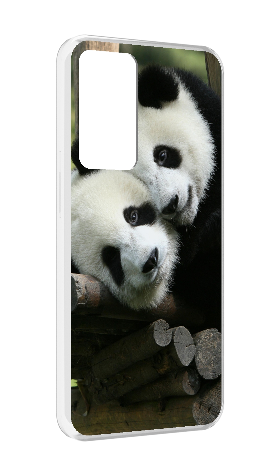 

Чехол MyPads Две-панды для OPPO Reno 8 Lite, Прозрачный, Tocco