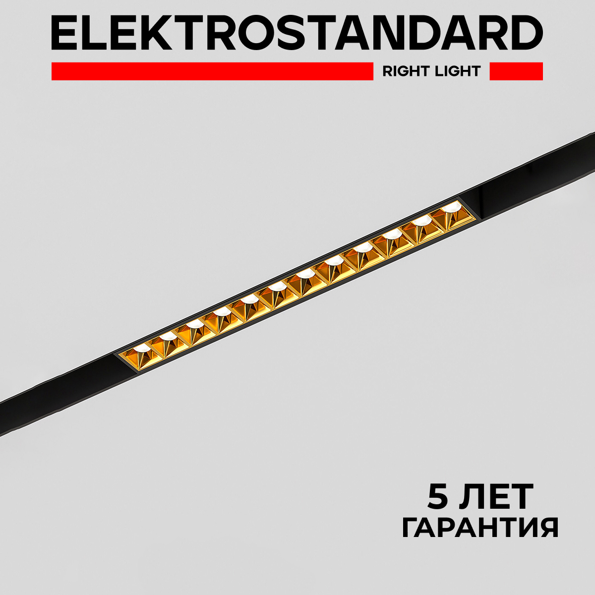 Трековый светильник Elektrostandard Slim Magnetic Artas 85103/01 чёрный/золото 12W 4000K