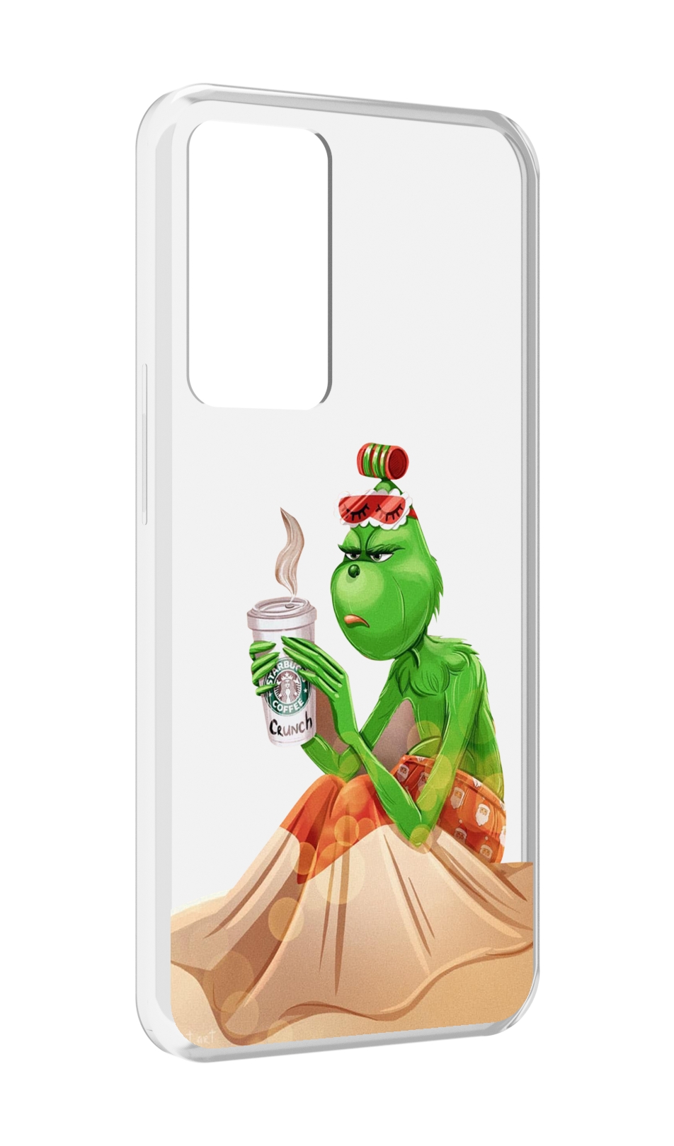 

Чехол MyPads Гринч-в-платье для OPPO Reno 8 Lite, Прозрачный, Tocco