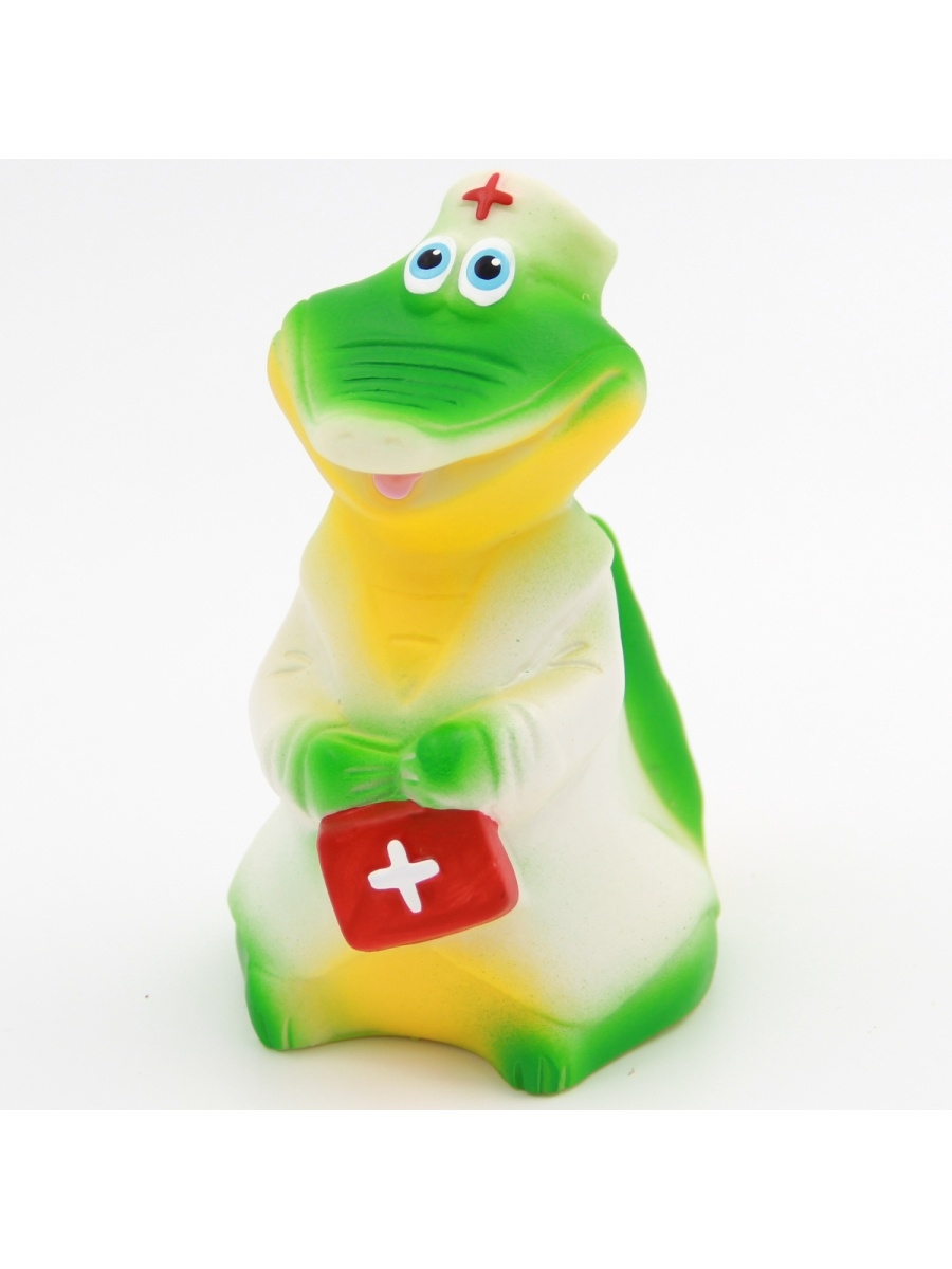 

Игрушка для купания Кудесники СИ-455-01 разноцветный Фигурка-игрушка "Крокодил-врач", СИ-455-01