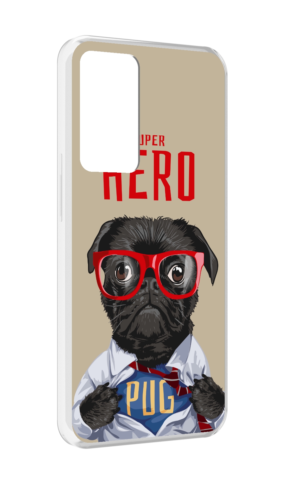 Чехол MyPads Герой-PUG для OPPO Reno 8 Lite