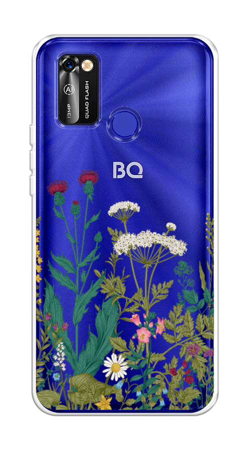

Чехол на BQ 6353L "Дикие полевые цветы", Зеленый;розовый;белый, 202450-2