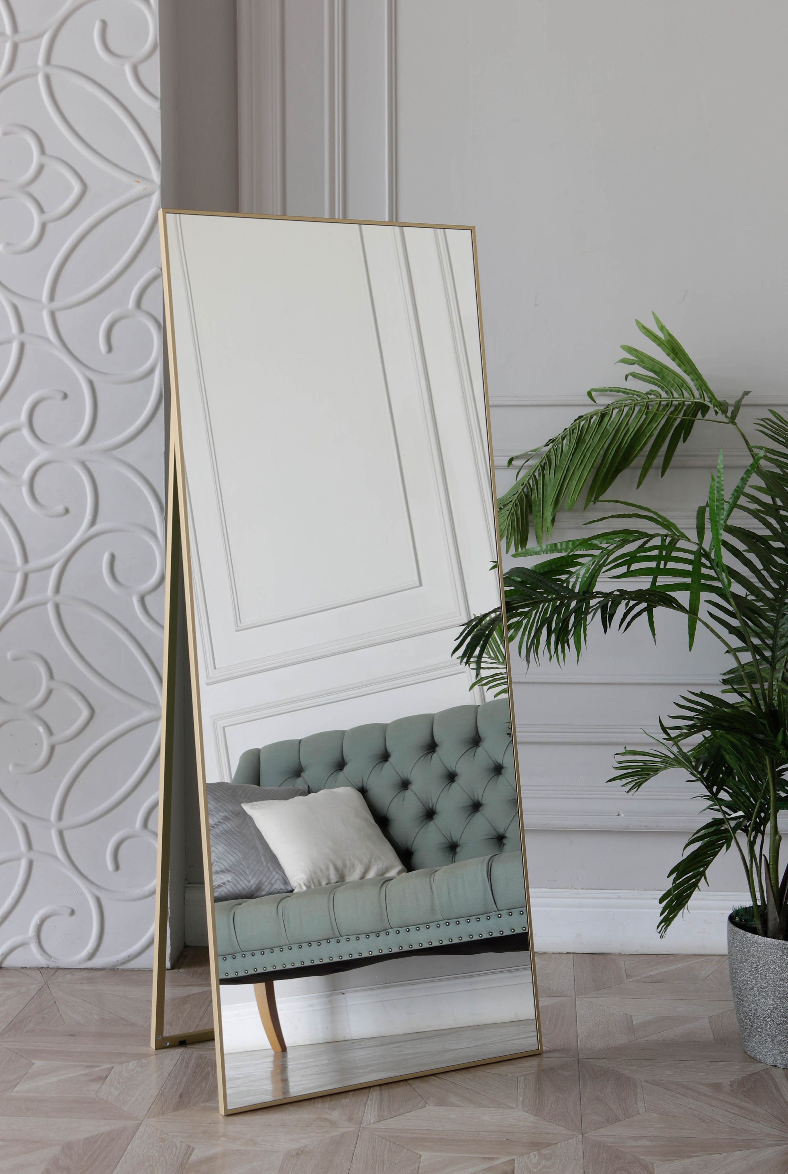 

Зеркало интерьерное напольное ONE MARKET 170х60 см Золото, Золотистый