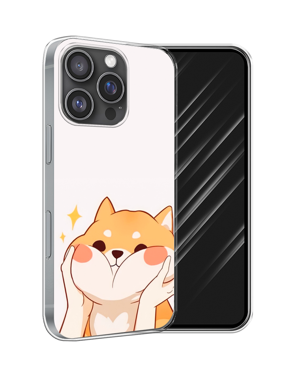 

Чехол Awog на Apple iPhone 16 Pro "Сладкий песик", Оранжевый, 16250-1