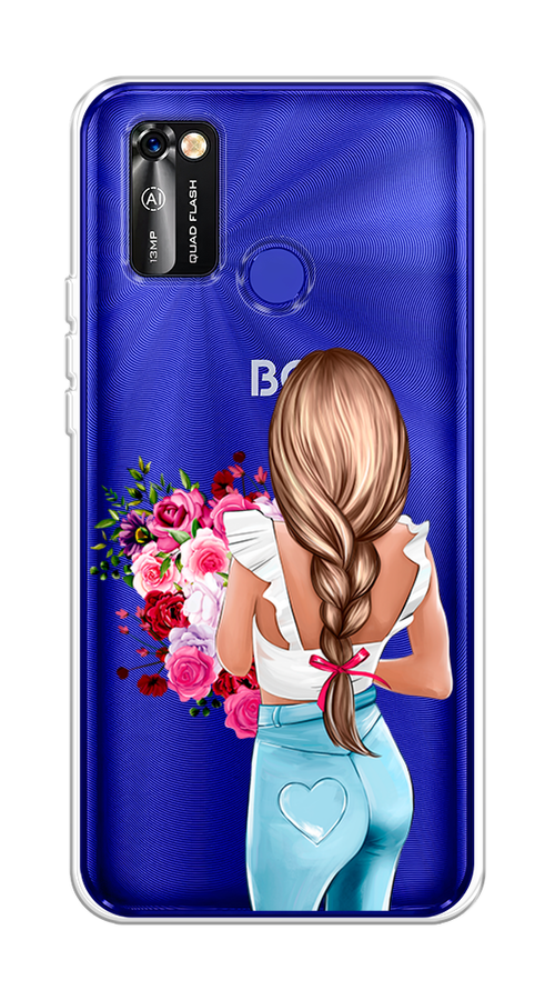 

Чехол на BQ 6353L "Девушка с цветами", Коричневый;розовый;бирюзовый, 202450-6