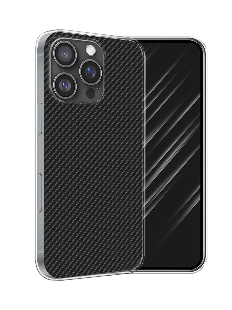 

Чехол Awog на Apple iPhone 16 Pro "Черный карбон", 16250-1