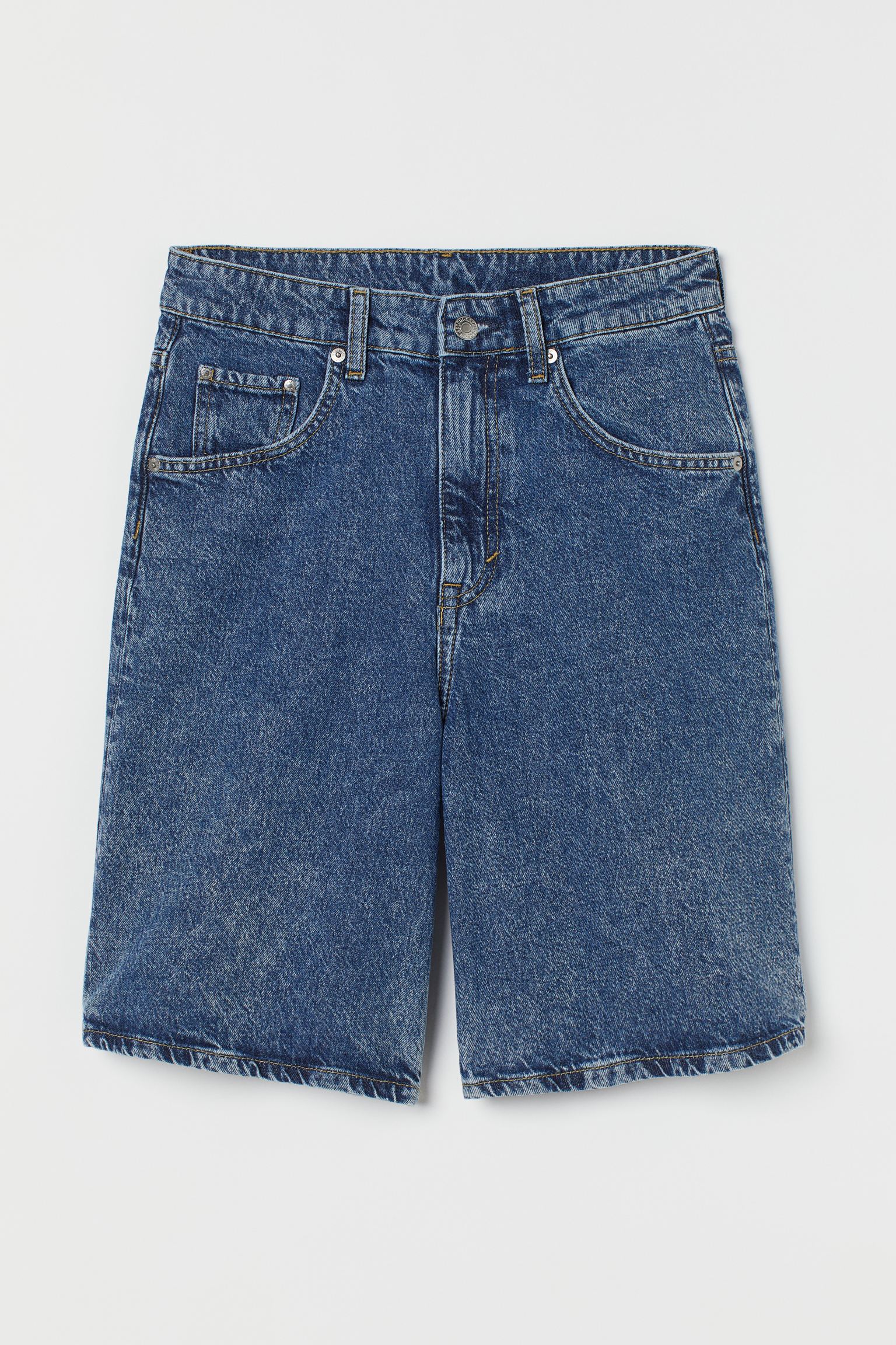 

Джинсовые шорты женские H&M 971639001 синие 38 EU, Синий, 971639001