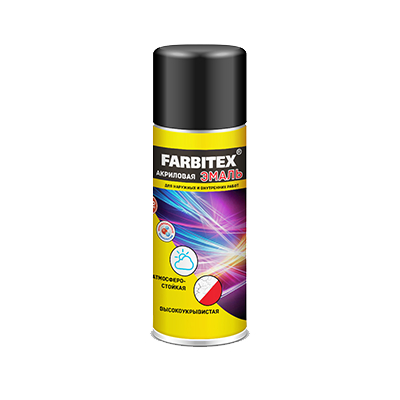 фото Эмаль акриловая farbitex 4100008933 аэрозоль