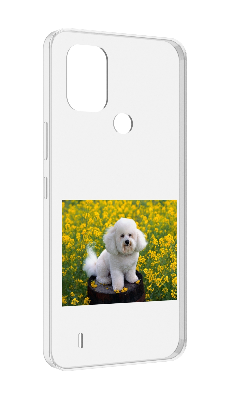 

Чехол MyPads пудель белыи для Nokia C31, Прозрачный, Tocco