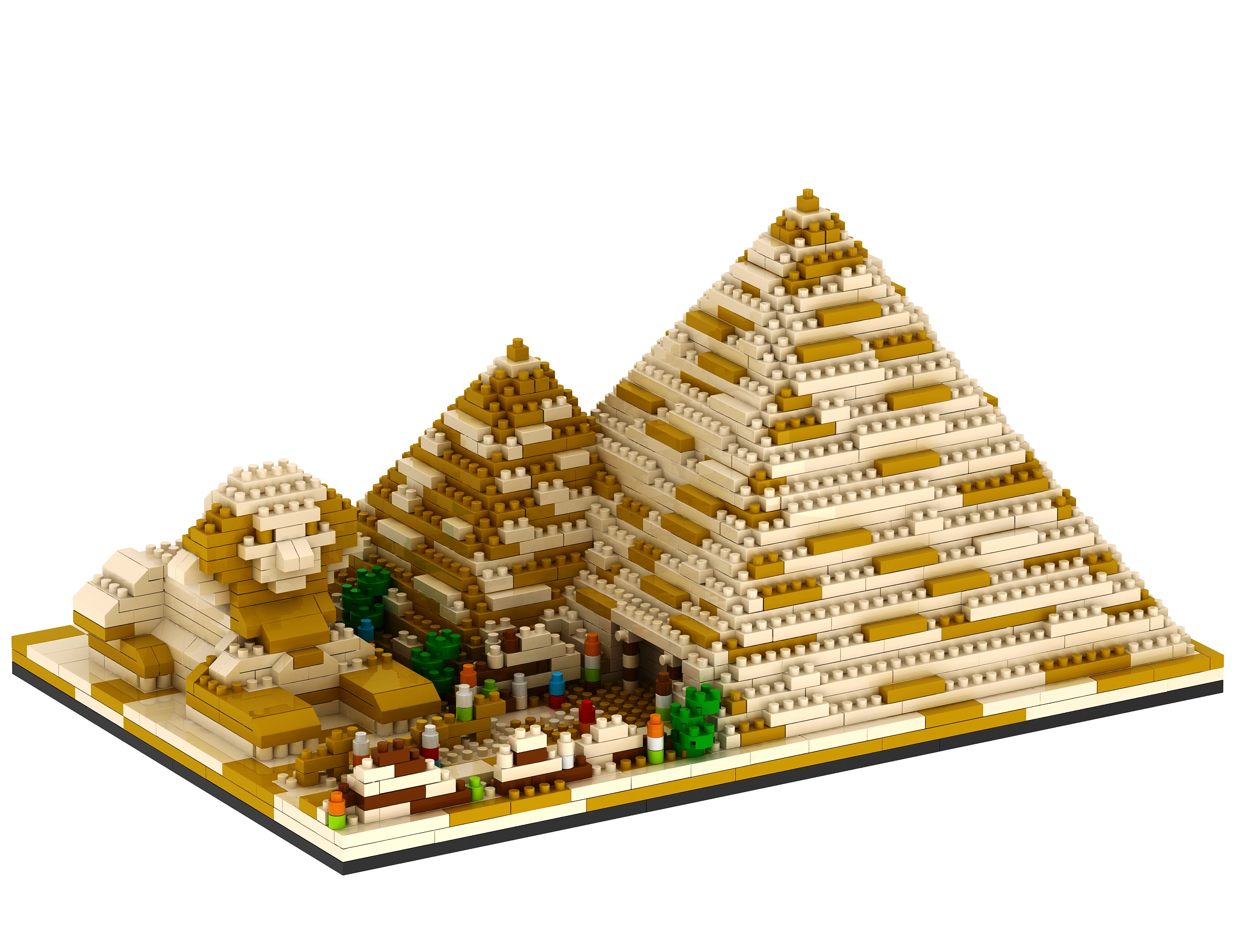 Конструктор 3Д из миниблоков RTOY Египетские Пирамиды и Сфинкс, 1456 деталей - YZ059 мой любимый сфинкс