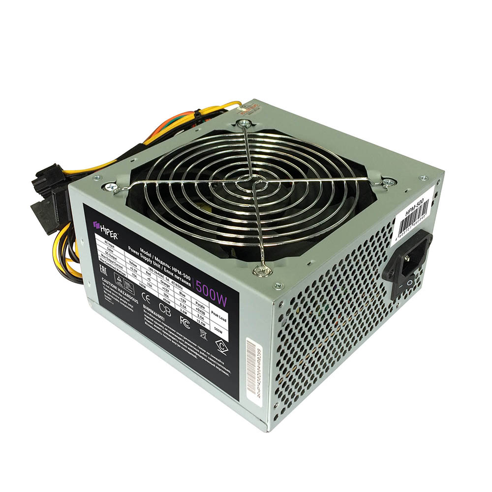 фото Блок питания компьютера hiper hpm-500 (oem) 500w