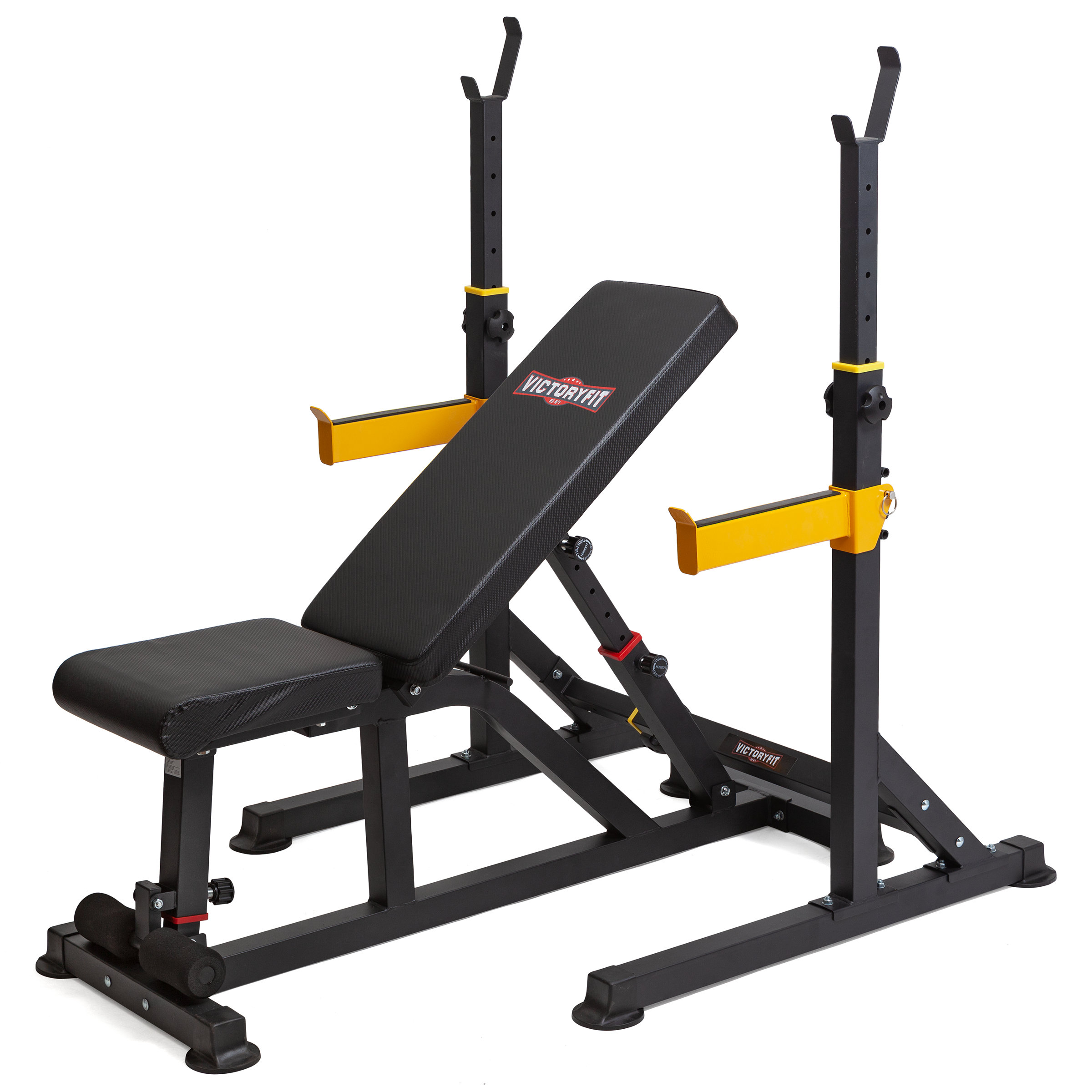 

Силовая скамья и стойка для штанги VictoryFit VF-T25, Черный