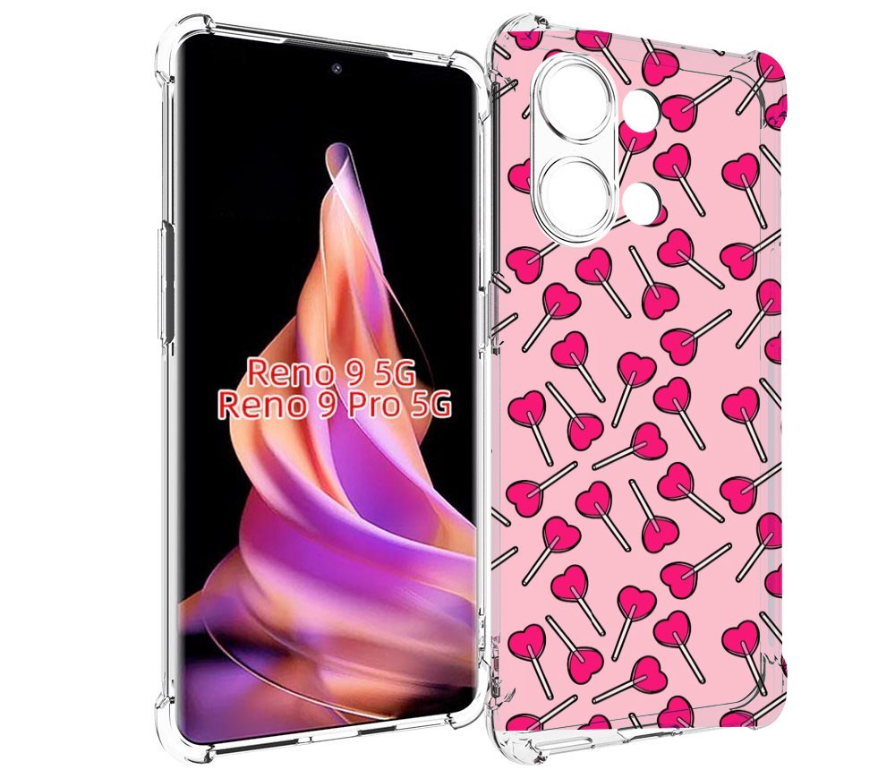 

Чехол MyPads много лединцов для Oppo Reno 9/Reno 9 Pro, Прозрачный, Tocco