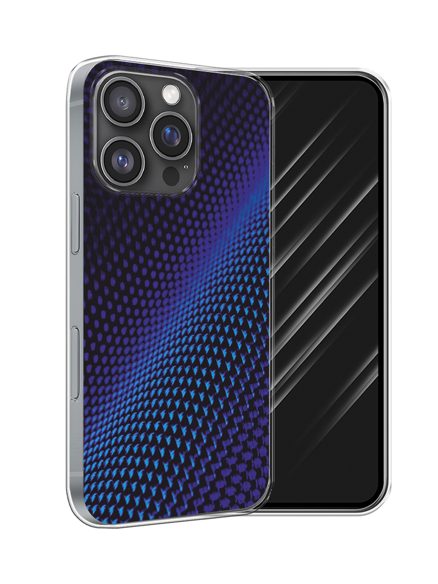 

Чехол Awog на Apple iPhone 16 Pro "Синий карбон", Черный;синий, 16250-1