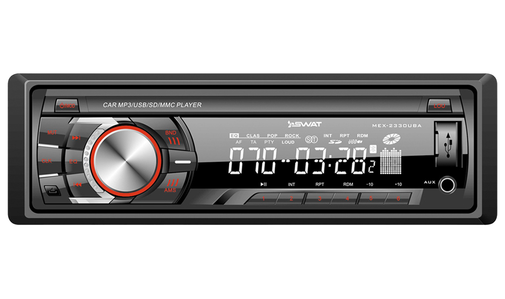 фото Автомагнитола mp3/usb/sd swat mex-2330uba swat mex-2330uba/1 din медиа 4х50 вт,mp3,usb,sd incar (intro)