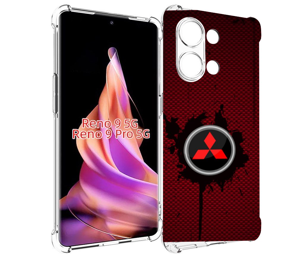 

Чехол MyPads мицубиси mitsubishi 2 для Oppo Reno 9/Reno 9 Pro, Прозрачный, Tocco
