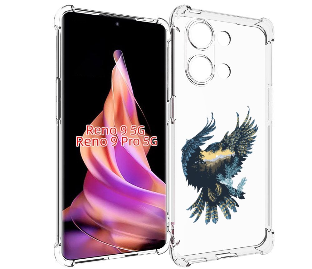 

Чехол MyPads мирок в соколе для Oppo Reno 9/Reno 9 Pro, Прозрачный, Tocco