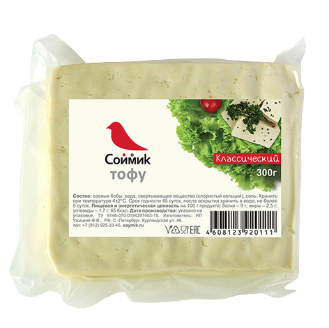 

Сыр мягкий Соймик Тофу классический 300 г