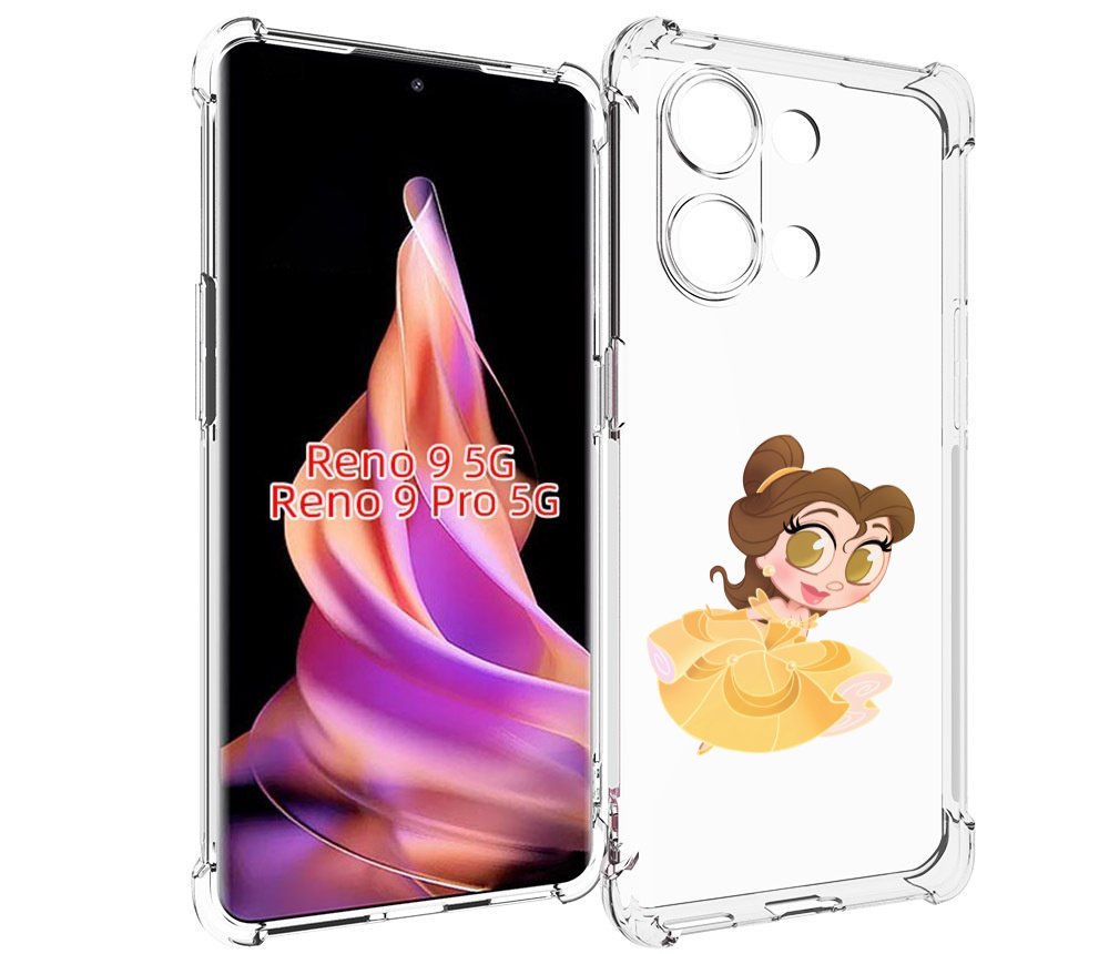 

Чехол MyPads мини-принцесса женский для Oppo Reno 9/Reno 9 Pro, Прозрачный, Tocco