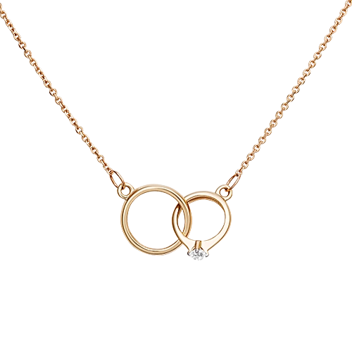 

Колье из красного золота 55 см PLATINA jewelry 07-0183-00-401-1110-03, фианит, 07-0183-00-401-1110-03