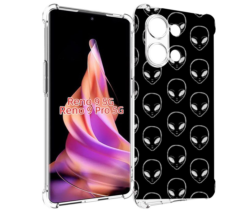 

Чехол MyPads мини-инопланетяне для Oppo Reno 9/Reno 9 Pro, Прозрачный, Tocco