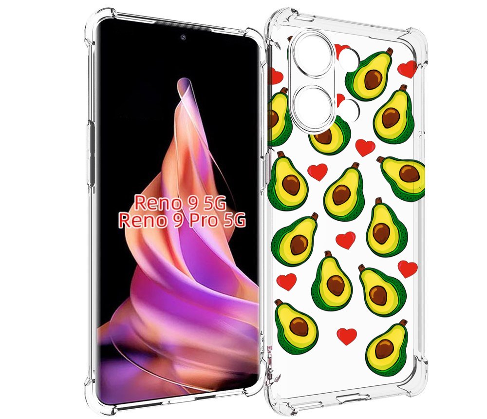 

Чехол MyPads миленькие-авокадо для Oppo Reno 9/Reno 9 Pro, Прозрачный, Tocco