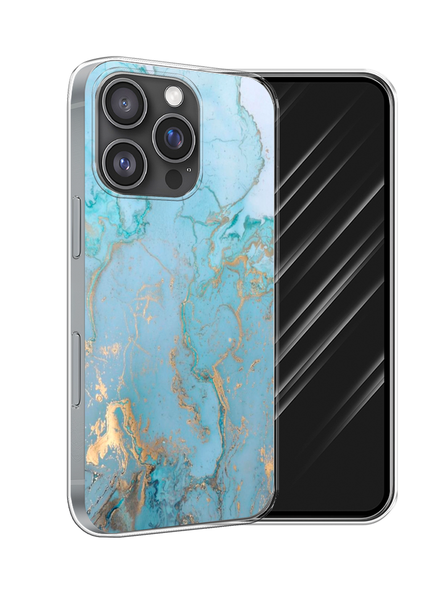 

Чехол Awog на Apple iPhone 16 Pro "Голубой мрамор рисунок", 16250-1
