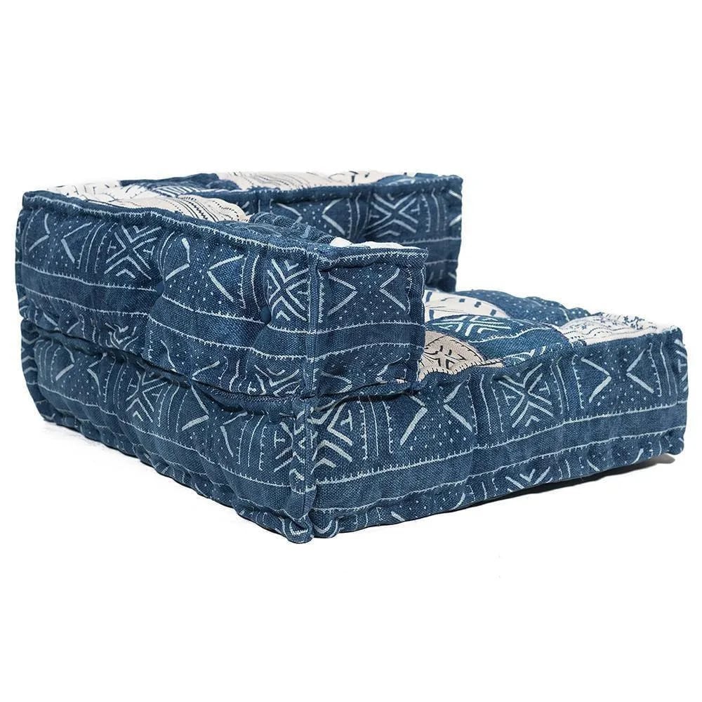 

Модуль мягкий угловой Secret De Maison BASKO (mod. 10092) cotton Kilim 80х80х43см синий