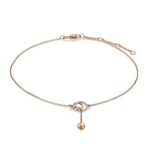 

Браслет из комбинированного золота р. 17 PLATINA jewelry 05-0608-00-000-1111-42, 05-0608-00-000-1111-42