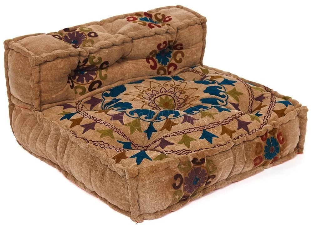 

Модуль мягкий со спинкой Secret De Maison RADJA mod. MA-103 cotton Kilim 80х80х43см желтый